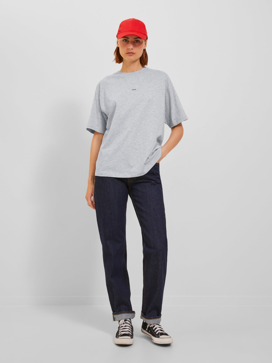 JXANDREA T-Shirt - Light Grey Melange